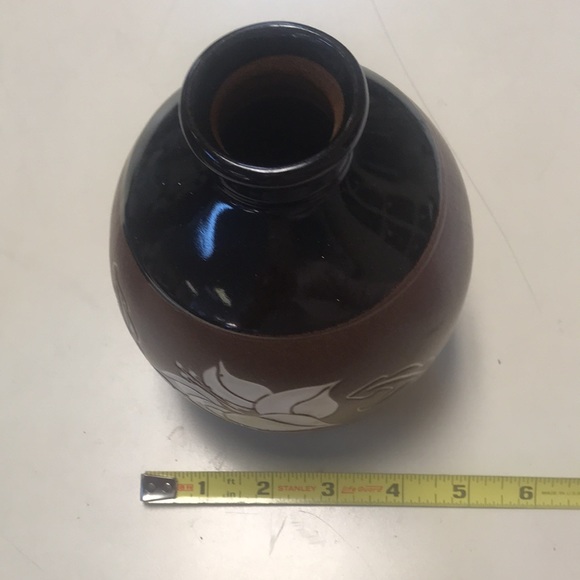 Vintage Pottery Craft Robert Maxwell Stoneware Floral Lily Vase - Picture 8 of 8